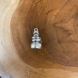 RETIRED James Avery Snowman Charm, Sterling Silver
